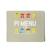 Pie Menu Funny Pi Day Pi 3 Mousepad