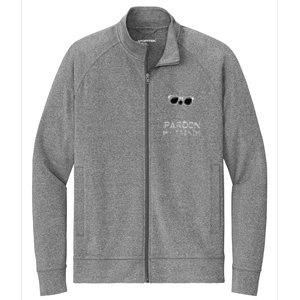 Pardon My French Frenchie Bulldog Stretch Full-Zip Cadet Jacket