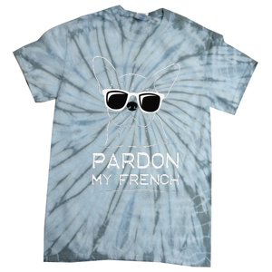 Pardon My French Frenchie Bulldog Tie-Dye T-Shirt