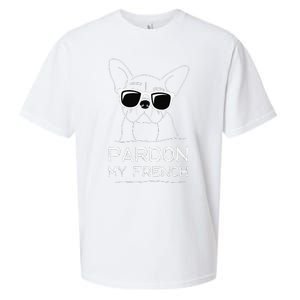 Pardon My French Frenchie Bulldog Sueded Cloud Jersey T-Shirt