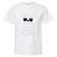 Pardon My French Frenchie Bulldog Garment-Dyed Heavyweight T-Shirt