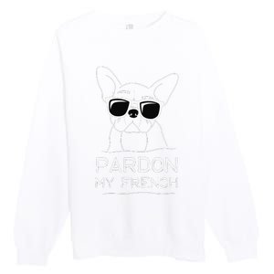 Pardon My French Frenchie Bulldog Premium Crewneck Sweatshirt