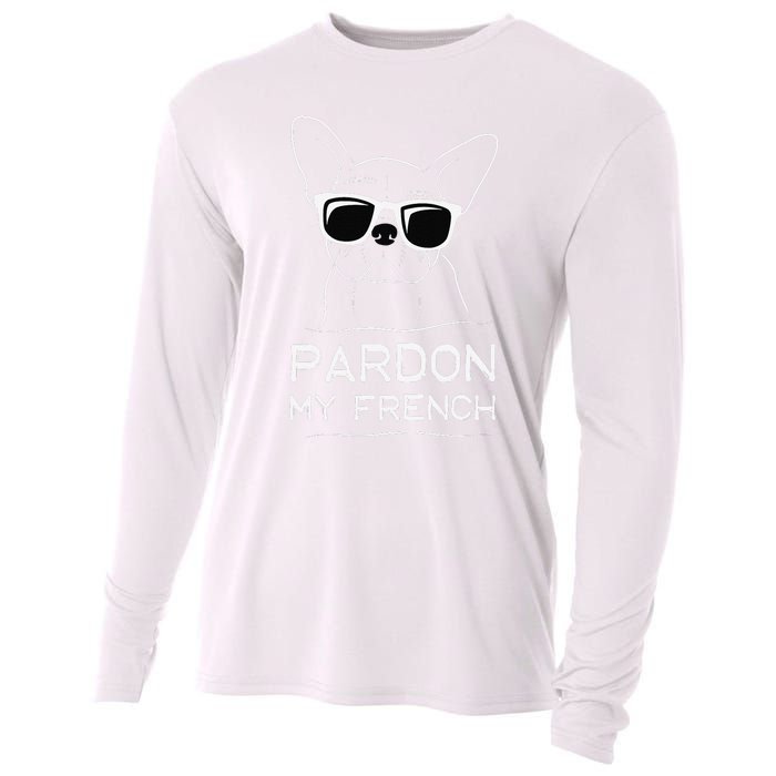 Pardon My French Frenchie Bulldog Cooling Performance Long Sleeve Crew