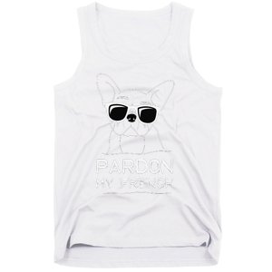 Pardon My French Frenchie Bulldog Tank Top