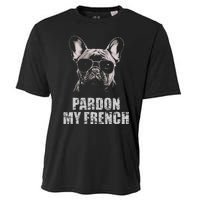 Pardon My French Bulldog Frenchie Lover Cooling Performance Crew T-Shirt