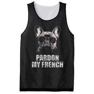 Pardon My French Bulldog Frenchie Lover Mesh Reversible Basketball Jersey Tank