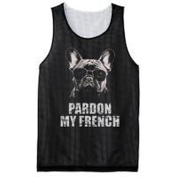 Pardon My French Bulldog Frenchie Lover Mesh Reversible Basketball Jersey Tank