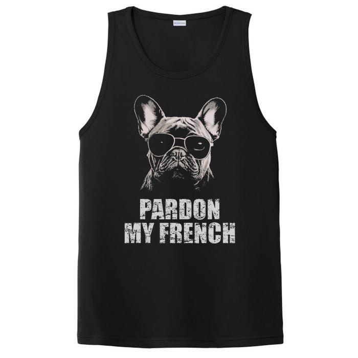 Pardon My French Bulldog Frenchie Lover PosiCharge Competitor Tank