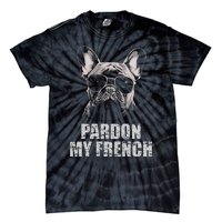 Pardon My French Bulldog Frenchie Lover Tie-Dye T-Shirt