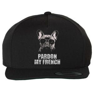 Pardon My French Bulldog Frenchie Lover Wool Snapback Cap