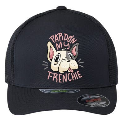 Pardon My Frenchie Bulldog Flexfit Unipanel Trucker Cap