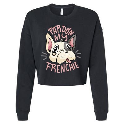 Pardon My Frenchie Bulldog Cropped Pullover Crew