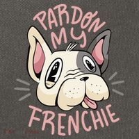 Pardon My Frenchie Bulldog Cotton Canvas Backpack