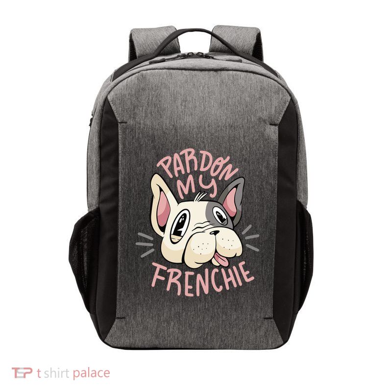 Pardon My Frenchie Bulldog Vector Backpack