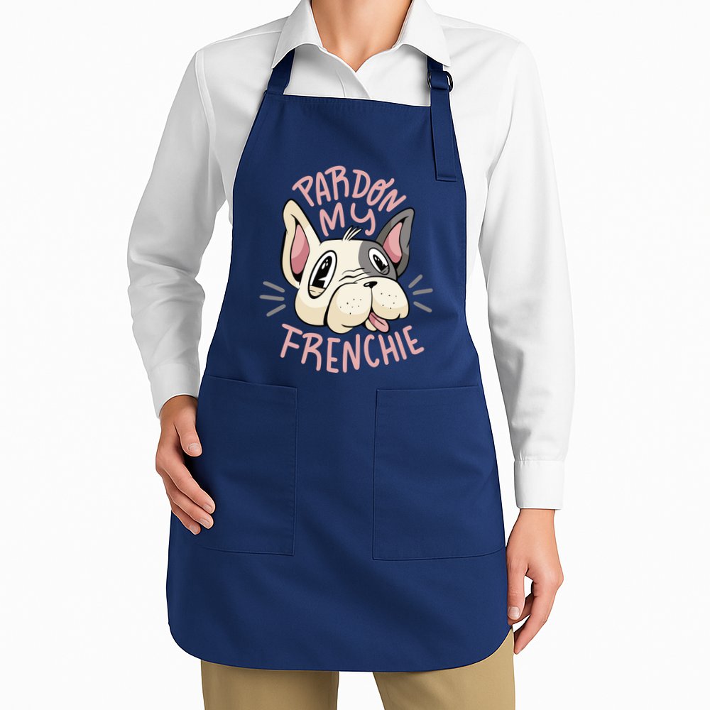 Pardon My Frenchie Bulldog Apron