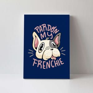 Pardon My Frenchie Bulldog Canvas