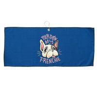 Pardon My Frenchie Bulldog Large Microfiber Waffle Golf Towel