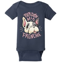 Pardon My Frenchie Bulldog Baby Bodysuit