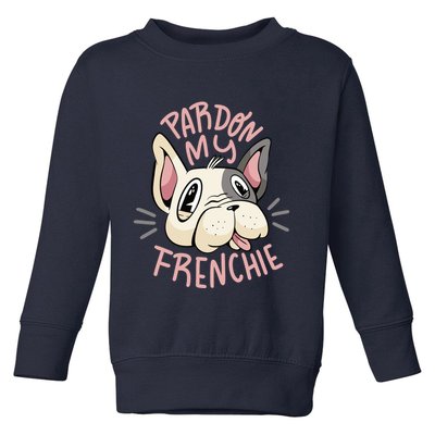Pardon My Frenchie Bulldog Toddler Sweatshirt