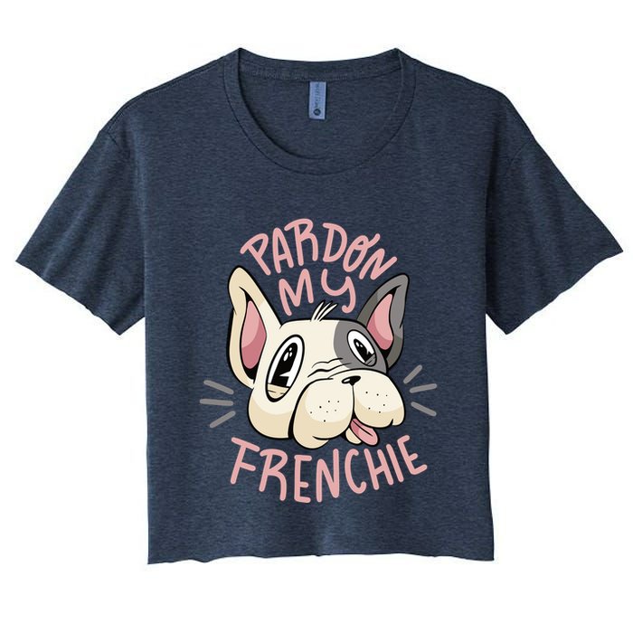 Pardon My Frenchie Bulldog Crop Top