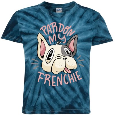 Pardon My Frenchie Bulldog Kids Tie-Dye T-Shirt