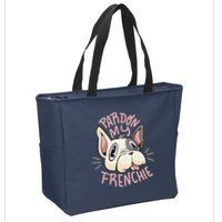 Pardon My Frenchie Bulldog Zip Tote Bag