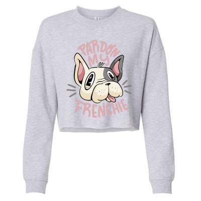 Pardon My Frenchie Bulldog Cropped Pullover Crew