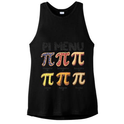 Pi Menu Funny Math Teacher Pi Day 3.14 Pie Ladies PosiCharge Tri-Blend Wicking Tank