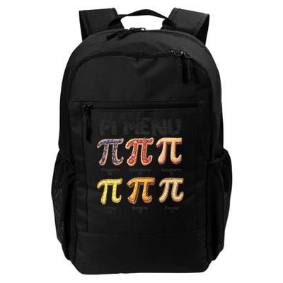 Pi Menu Funny Math Teacher Pi Day 3.14 Pie Daily Commute Backpack