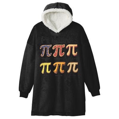 Pi Menu Funny Math Teacher Pi Day 3.14 Pie Hooded Wearable Blanket