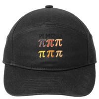 Pi Menu Funny Math Teacher Pi Day 3.14 Pie 7-Panel Snapback Hat