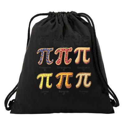 Pi Menu Funny Math Teacher Pi Day 3.14 Pie Drawstring Bag