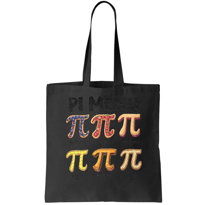 Pi Menu Funny Math Teacher Pi Day 3.14 Pie Bag