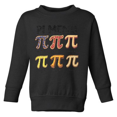 Pi Menu Funny Math Teacher Pi Day 3.14 Pie Toddler Sweatshirt