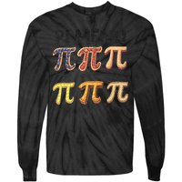 Pi Menu Funny Math Teacher Pi Day 3.14 Pie Tie-Dye Long Sleeve Shirt