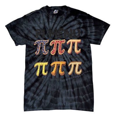 Pi Menu Funny Math Teacher Pi Day 3.14 Pie Tie-Dye T-Shirt