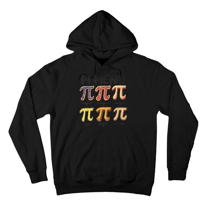 Pi Menu Funny Math Teacher Pi Day 3.14 Pie Tall Hoodie