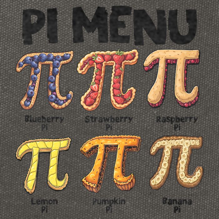 Pi Menu Funny Math Teacher Pi Day 3.14 Pie Cotton Canvas Backpack