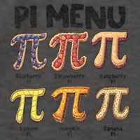 Pi Menu Funny Math Teacher Pi Day 3.14 Pie Vector Backpack