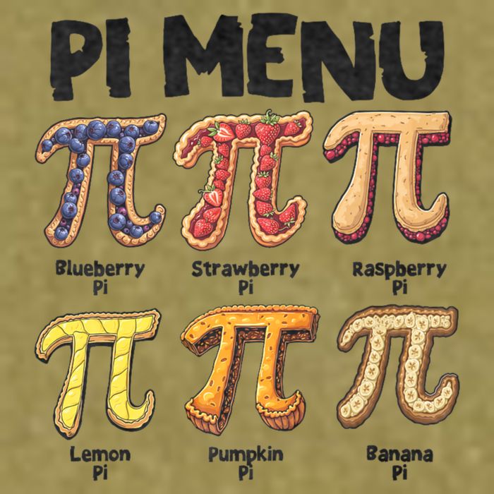Pi Menu Funny Math Teacher Pi Day 3.14 Pie Garment-Dyed Women's Muscle Tee