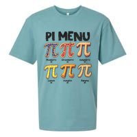Pi Menu Funny Math Teacher Pi Day 3.14 Pie Sueded Cloud Jersey T-Shirt
