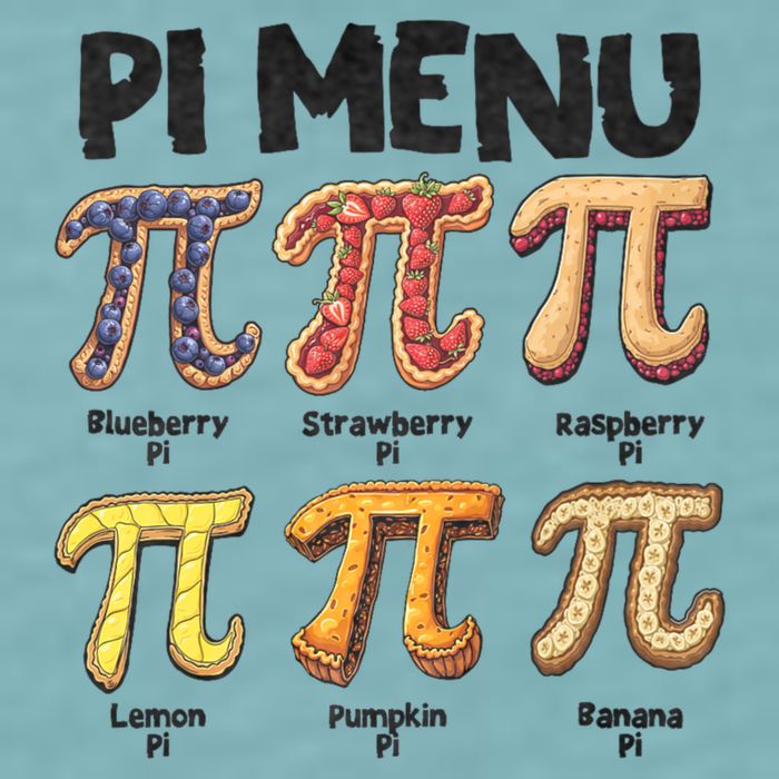 Pi Menu Funny Math Teacher Pi Day 3.14 Pie Sueded Cloud Jersey T-Shirt