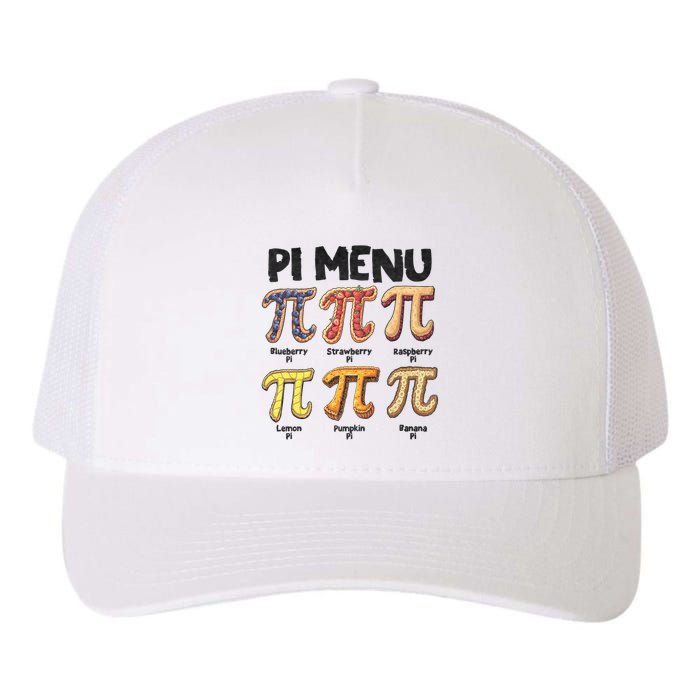 Pi Menu Funny Math Teacher Pi Day 3.14 Pie Yupoong Adult 5-Panel Trucker Hat