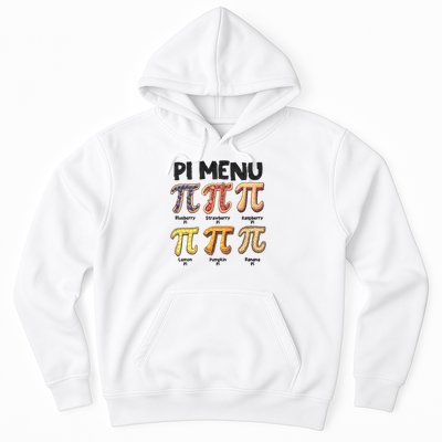 Pi Menu Funny Math Teacher Pi Day 3.14 Pie Hoodie
