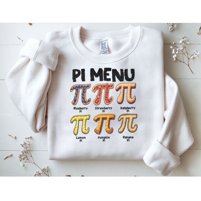 Pi Menu Funny Math Teacher Pi Day 3.14 Pie Sweatshirt