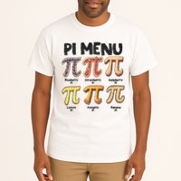 Pi Menu Funny Math Teacher Pi Day 3.14 Pie Tall T-Shirt