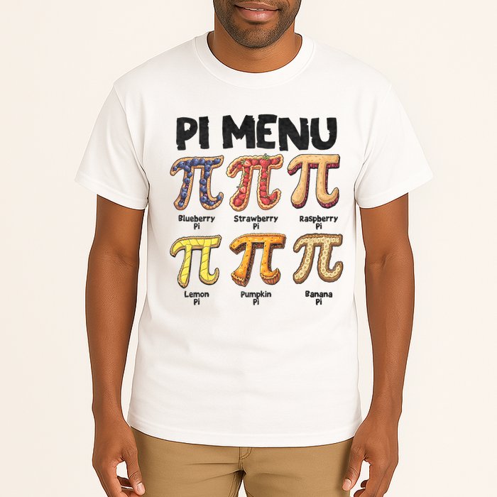Pi Menu Funny Math Teacher Pi Day 3.14 Pie Tall T-Shirt