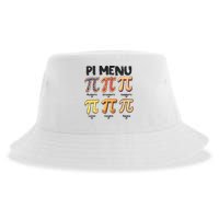 Pi Menu Funny Math Teacher Pi Day 3.14 Pie Sustainable Bucket Hat
