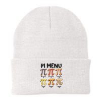 Pi Menu Funny Math Teacher Pi Day 3.14 Pie Knit Cap Winter Beanie