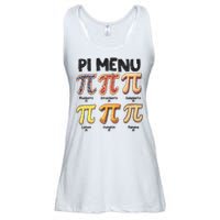 Pi Menu Funny Math Teacher Pi Day 3.14 Pie Ladies Essential Flowy Tank